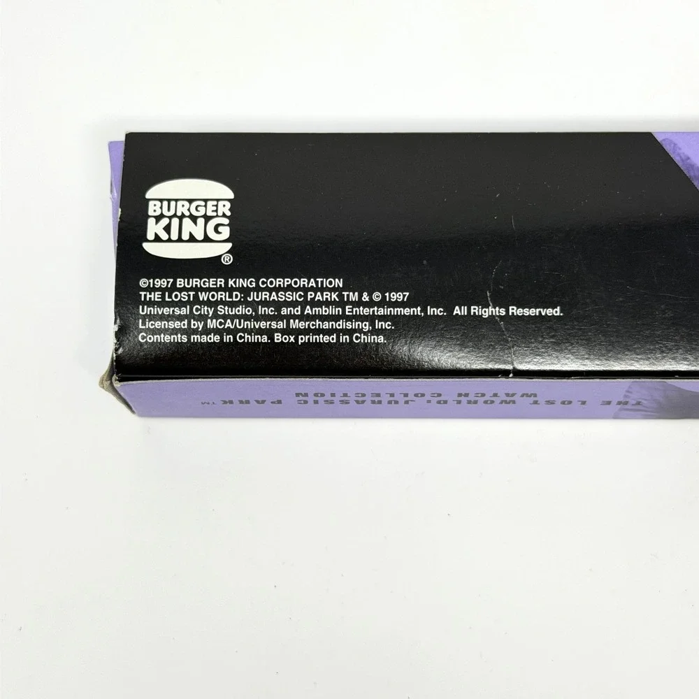 1997 Burger King Jurassic Park Lost World Watch Lot Dino Eye 3-D Stego Boxed